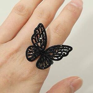 Blk butterfly ring